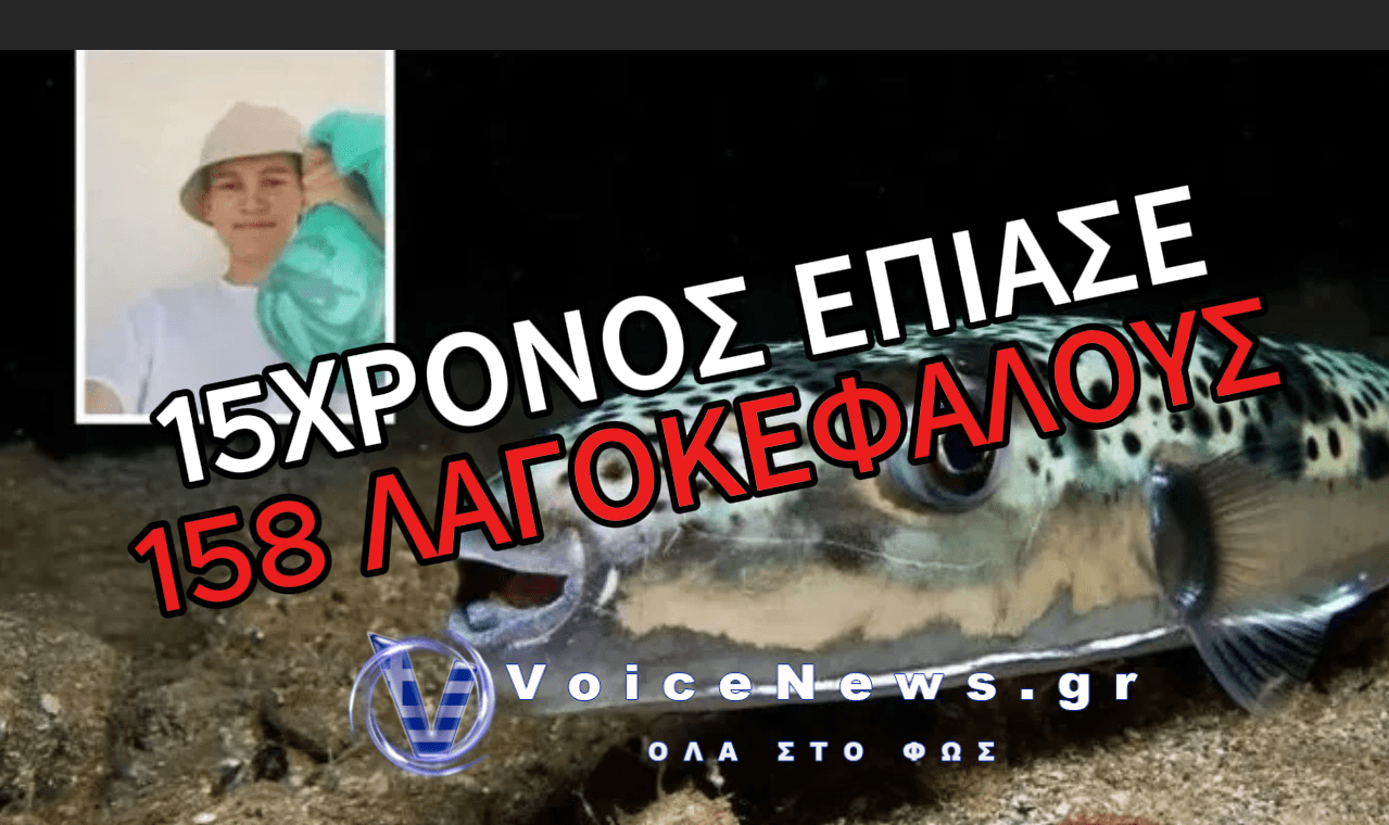 15ΧΡΟΝΟΣ «ΕΞΟΛΟΘΡΕΥΤΗΣ» ΣΤΟ ΠΑΛΑΙΟ ΦΑΛΗΡΟ: ΕΠΙΑΣΕ 158 ΛΑΓΟΚΕΦΑΛΟΥΣ ΜΕ ΤΟ ΚΑΛΑΜΙ ΤΟΥ ΚΑΙ ΣΑΡΩΣΕ ΣΕ ΔΙΑΓΩΝΙΣΜΟ ΑΛΙΕΙΑΣ