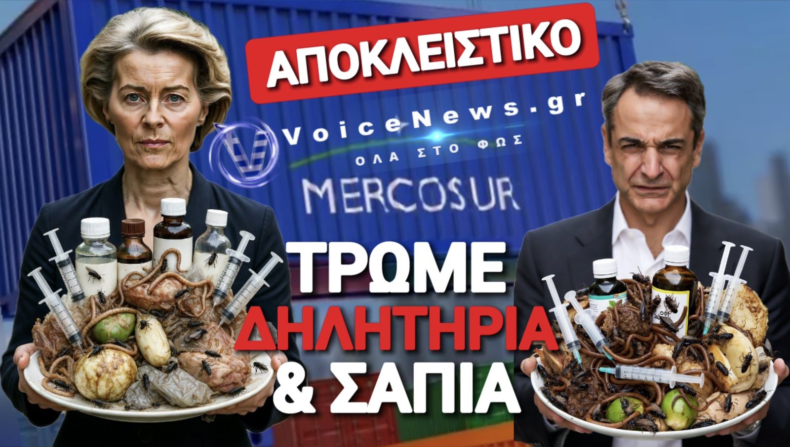 ΤΡΩΜΕ ΣΥΝΕΧΩΣ ΘΑΝΑΤΟ ΑΠΟ ΤΗ ΜΕΡΚΟΣΟΥΡ! ΤΑ ΨΕΜΑΤΑ ΤΗΣ ΕΕ ΚΑΙ Η ΑΝΟΧΥΡΩΤΗ ΕΛΛΑΔΑ