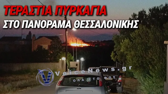 ΤΕΡΑΣΤΙΑ ΠΥΡΚΑΓΙΑ ΣΤΟ ΝΟΜΟ 751 ΣΤΟ ΠΑΝΟΡΑΜΑ – ΑΠΟΚΛΕΙΣΤΙΚΑ ΠΛΑΝΑ