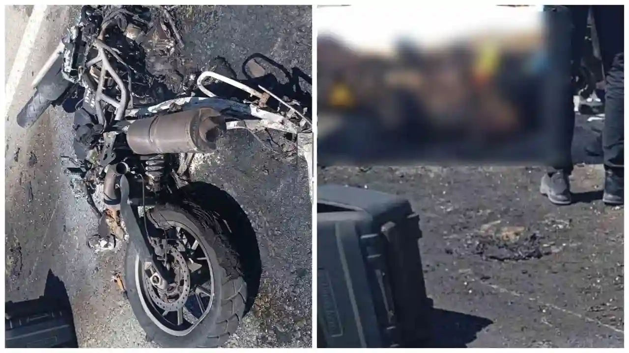 Σοβαρό τροχαίο στη διασταύρωση προς Μεταξοχώρι: Μοτοσικλέτα τυλίχθηκε στις φλόγες –  Εγκαύματα για 55χρονο