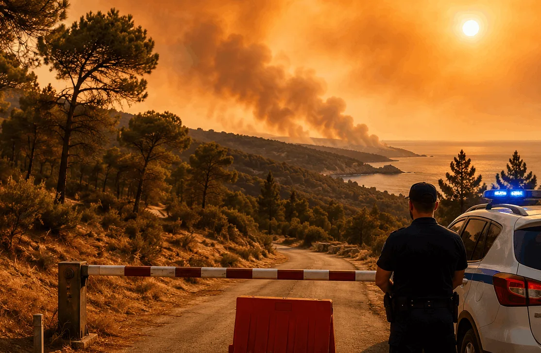 Χαλκιδική: Απαγόρευση κυκλοφορίας σε δάση και ορεινές περιοχές λόγω ακραίου κινδύνου πυρκαγιάς