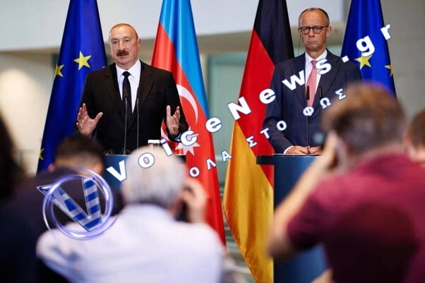 Ο Αλίγιεφ δήλωσε μετά τη συνάντηση με τον Μερτς ότι πρώην και νυν Γερμανοί και Ρώσοι αξιωματούχοι πραγματοποίησαν μυστική συνάντηση στο Μπακού αυτόν τον μήνα