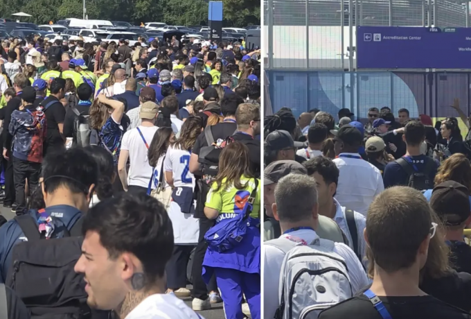 Απίστευτες εικόνες πριν τον τελικό του Μουντιάλ – Ουρές, ένταση και παράπονα