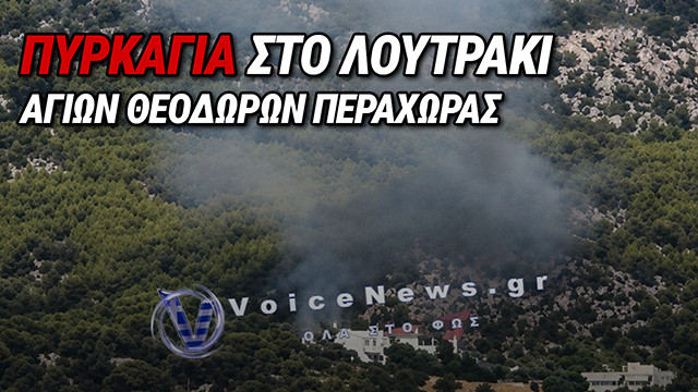 ΦΩΤΙΑ ΣΤΟ ΛΟΥΤΡΑΚΙ – ΚΑΙΓΕΤΑΙ ΑΓΡΟΤΟΔΑΣΙΚΗ ΕΚΤΑΣΗ ΣΤΗΝ ΠΕΡΑΧΩΡΑ