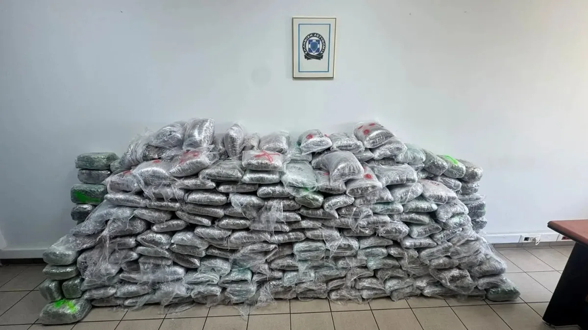 Θεσσαλονίκη: 324 κιλά κάνναβης κρυμμένα σε φορτία ανακυκλώσιμου χαρτιού με προορισμό την Τουρκία – Δύο συλλήψεις
