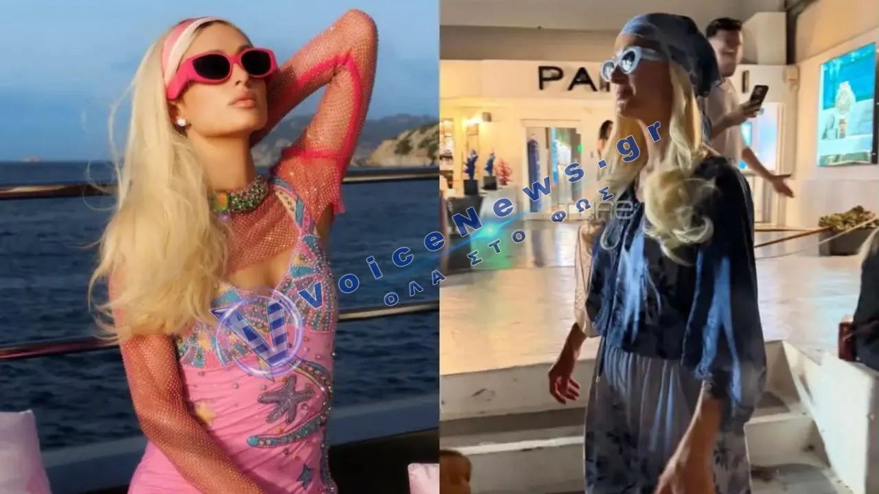Η Paris Hilton στη Σαντορίνη – Βόλτα στην Οία και στιγμές χαλάρωσης