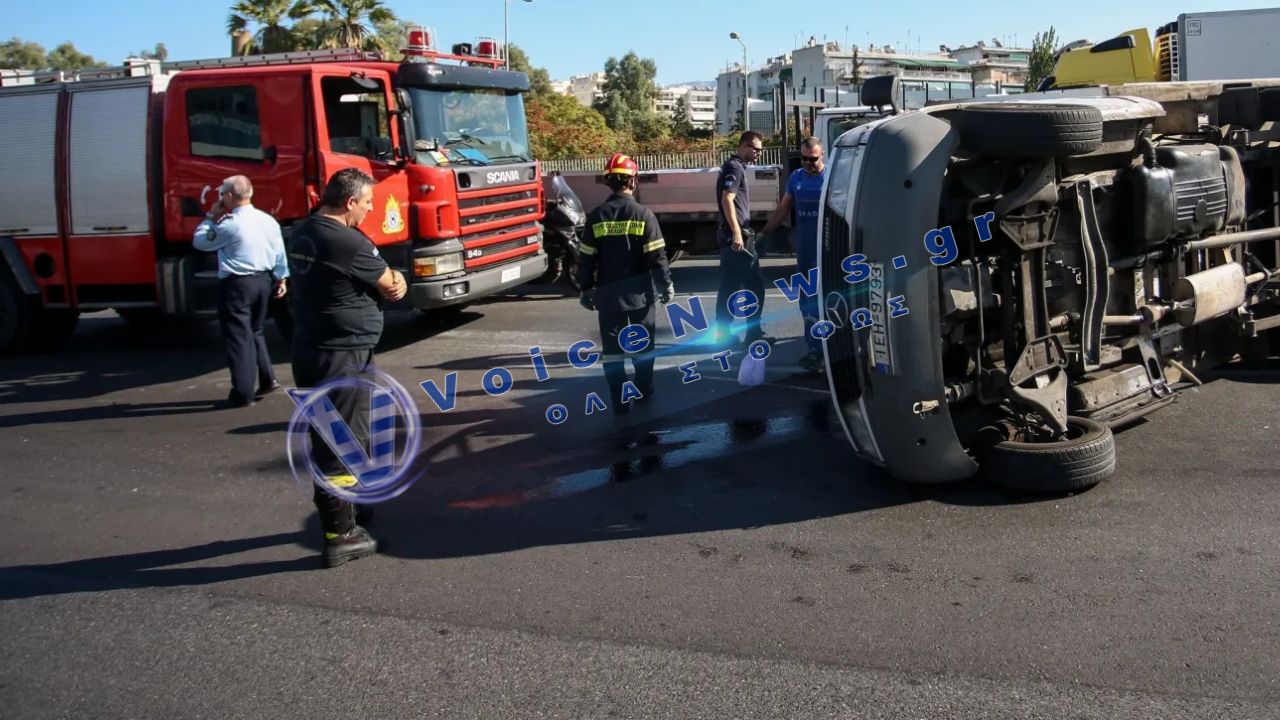 Ανατροπή φορτηγών στην Αθηνών – Λαμίας: Διακοπή κυκλοφορίας και στα δύο ρεύματα
