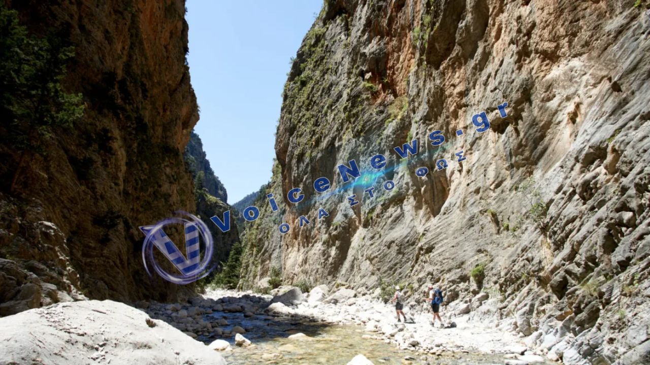 Κλειστό σήμερα το φαράγγι της Σαμαριάς λόγω βροχοπτώσεων
