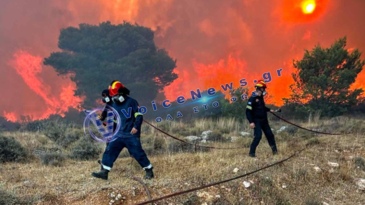 Φωτιά στον Κουβαρά: «Ο αέρας είναι τρελός, στρίβει συνέχεια» είπε ο δήμαρχος Λαυρεωτικής
