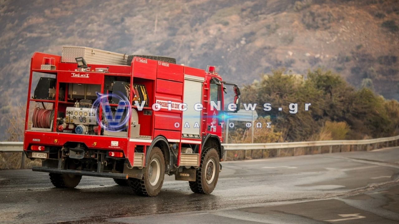 Συναγερμός στην Ιεράπετρα: Πυρκαγιά σε εξωτερικό χώρο πυρηνελαιουργείου στο Κεντρί