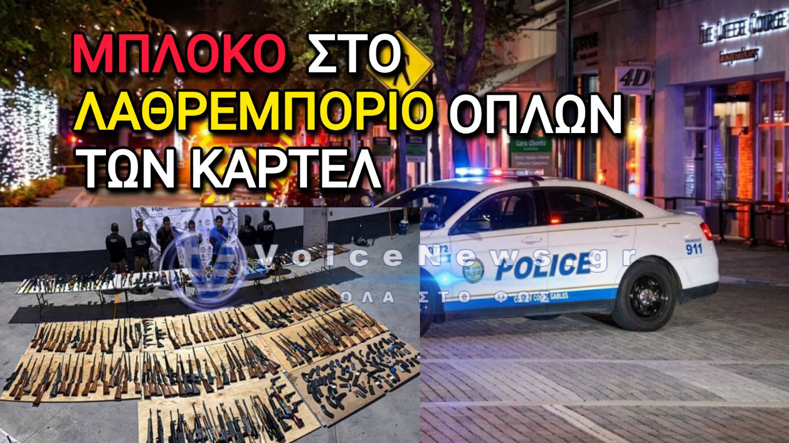 ΜΕΞΙΚΟ: ΤΕΡΑΣΤΙΑ ΚΑΤΑΣΧΕΣΗ ΟΠΛΩΝ ΑΠΟ ΤΟ ΤΕΞΑΣ – 210 ΤΥΦΕΚΙΑ ΚΑΙ ΠΙΣΤΟΛΙΑ ΚΡΥΜΜΕΝΑ ΣΕ ΦΟΡΤΗΓΑ