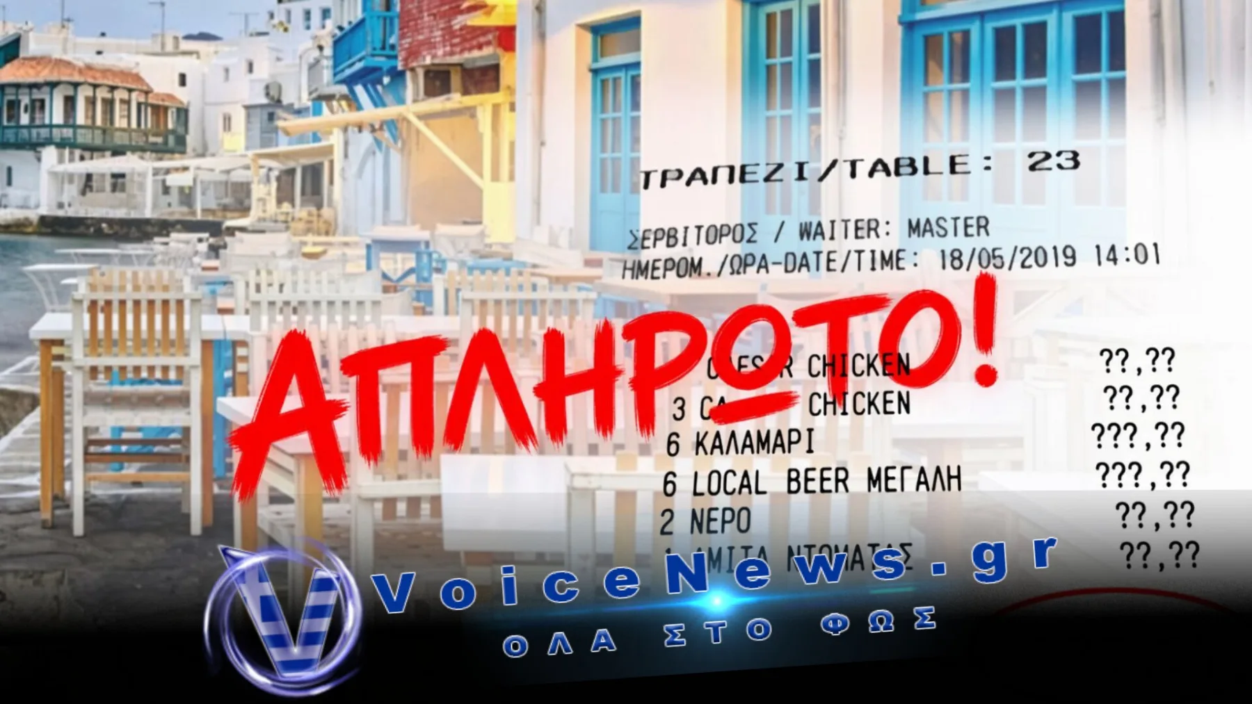 ΑΠΙΣΤΕΥΤΟ ΣΚΗΝΙΚΟ ΣΤΗ ΜΥΚΟΝΟ: ΕΦΑΓΑΝ, ΗΠΙΑΝ ΚΑΙ… ΕΓΙΝΑΝ ΚΑΠΝΟΣ! ΤΟ ΑΥΣΤΗΡΟ ΤΕΛΕΣΙΓΡΑΦΟ ΤΟΥ ΕΣΤΙΑΤΟΡΙΟΥ ΠΡΙΝ «ΜΙΛΗΣΟΥΝ» ΟΙ ΚΑΜΕΡΕΣ!