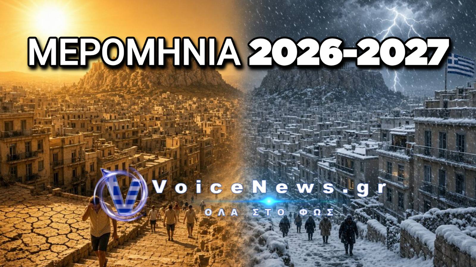 Μερομήνια 2026-2027: Χρονιά των μεγάλων ανατροπών – Πιθανότητα για λευκά Χριστούγεννα και δύο καύσωνες το καλοκαίρι