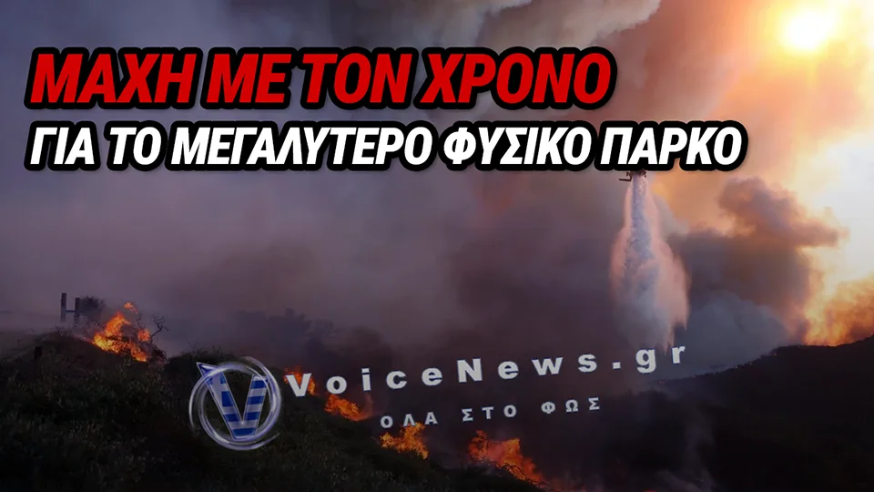 ΣΤΙΣ ΦΛΟΓΕΣ ΤΟ ΜΕΓΑΛΥΤΕΡΟ ΦΥΣΙΚΟ ΠΑΡΚΟ – ΠΑΝΩ ΑΠΟ 16.500 ΣΤΡΕΜΜΑΤΑ ΣΤΑΧΤΗ