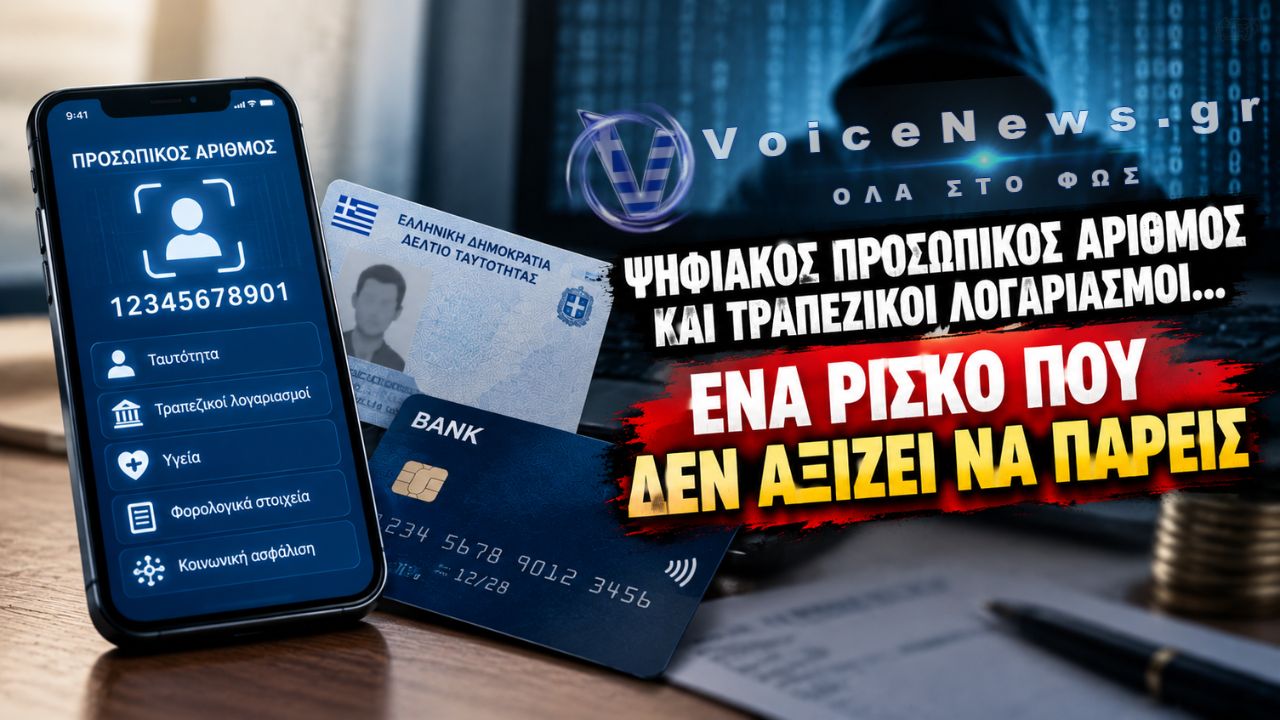 ΠΡΟΣΩΠΙΚΟΣ ΑΡΙΘΜΟΣ: ΤΟ ΜΕΓΑΛΟ ΕΡΩΤΗΜΑ – ΤΙ ΘΑ ΓΙΝΕΙ ΜΕ ΤΑ ΔΕΔΟΜΕΝΑ ΣΕ ΤΡΑΠΕΖΕΣ, ΥΓΕΙΑ ΚΑΙ ΟΙΚΟΝΟΜΙΚΑ;