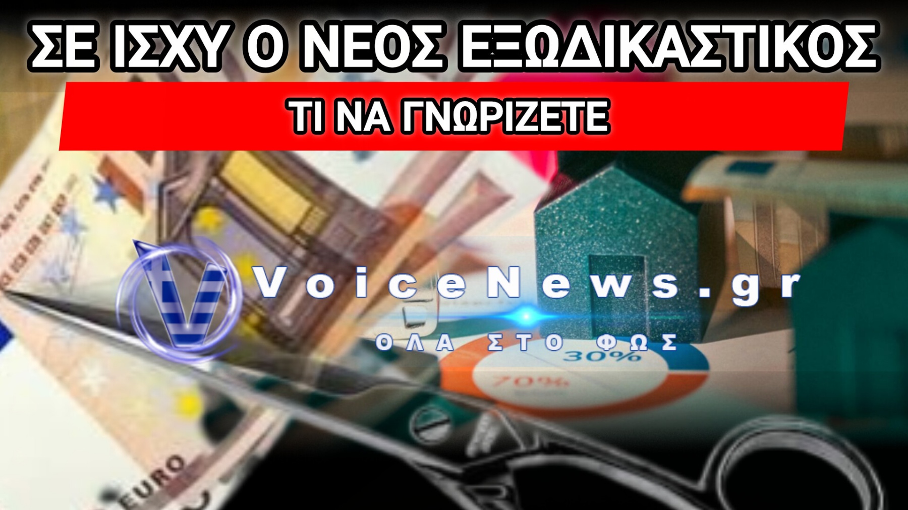 ΝΕΟΣ ΕΞΩΔΙΚΑΣΤΙΚΟΣ ΜΗΧΑΝΙΣΜΟΣ – ΠΡΟΣΤΑΣΙΑ ΤΗΣ ΚΥΡΙΑΣ ΚΑΤΟΙΚΙΑΣ ΜΕ «ΑΝΤΑΛΛΑΓΜΑ» ΤΗΝ ΡΕΥΣΤΟΠΟΙΗΣΗ ΤΗΣ ΛΟΙΠΗΣ ΠΕΡΙΟΥΣΙΑΣ