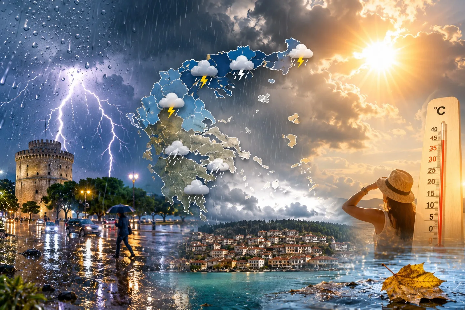 «Χτυπά» η αστάθεια: Καταιγίδες μετά τη ζέστη – Ποιες περιοχές κινδυνεύουν περισσότερο