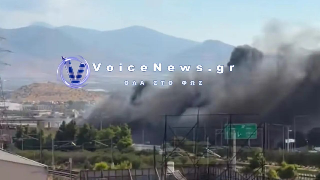 Φωτιά τώρα στη Μάνδρα – Κινητοποίηση της Πυροσβεστικής. ΕΚΔΟΘΗΚΕ 112 για τοξικούς καπνούς.