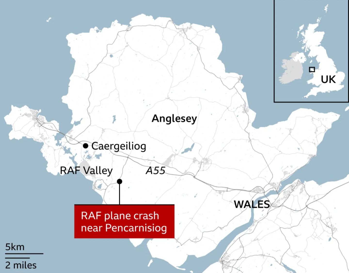 T2 Hawk της βρετανικής RAF κατέπεσε κοντά στη βάση Valley στο Anglesey της Ουαλίας (Βίντεο)