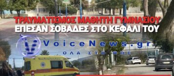 ΑΠΟΚΛΕΙΣΤΙΚΟ: ΕΠΕΣΕ ΤΑΒΑΝΙ ΣΤΟ ΚΕΦΑΛΙ ΜΑΘΗΤΗ ΣΤΟ ΓΥΜΝΑΣΙΟ ΒΑΣΙΛΙΚΩΝ ΣΤΗ ΘΕΣΣΑΛΟΝΙΚΗ!