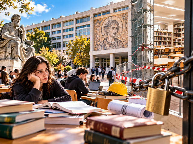 «Λουκέτο» δύο ετών στη Βιβλιοθήκη του ΑΠΘ: Χάνονται 1.300 θέσεις μελέτης – Συναγερμός για τους φοιτητές