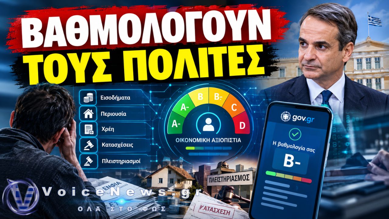 ΚΡΑΤΙΚΟ CREDIT SCORE: Η «ΒΑΘΜΟΛΟΓΙΑ» ΤΩΝ ΠΟΛΙΤΩΝ ΚΑΙ ΟΙ ΦΟΒΟΙ ΓΙΑ ΝΕΟ ΨΗΦΙΑΚΟ «ΦΑΚΕΛΩΜΑ»