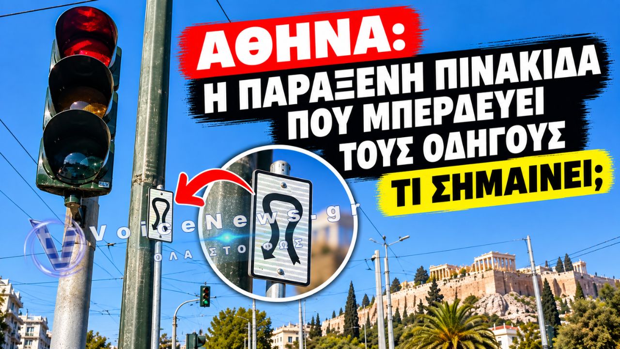 ΑΘΗΝΑ: Η ΠΙΝΑΚΙΔΑ ΠΟΥ «ΤΡΕΛΑΙΝΕΙ» ΤΟΥΣ ΟΔΗΓΟΥΣ – ΤΙ ΣΗΜΑΙΝΕΙ ΤΟ «ΦΙΔΩΤΟ» ΒΕΛΟΣ