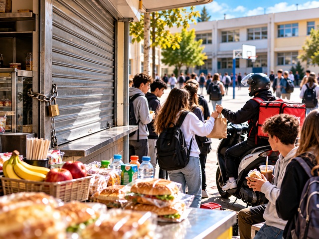 «Βόμβα» στα σχολικά κυλικεία: Τζίρος σε ελεύθερη πτώση, 350 λουκέτα και μαθητές που παραγγέλνουν απ’ έξω!
