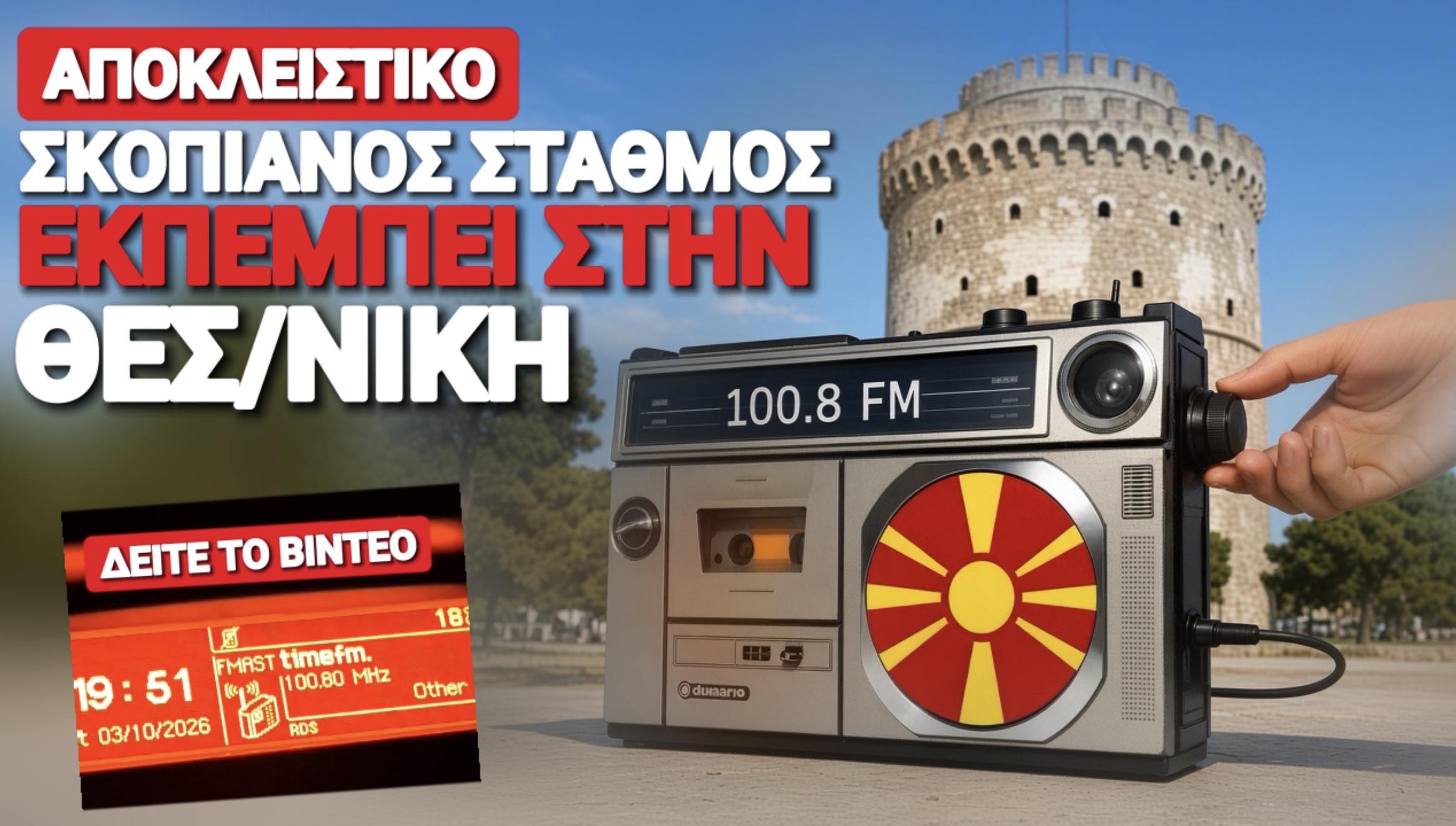 ΠΟΣΗ ΞΕΦΤΙΛΑ! ΡΑΔΙΟΦΩΝΟ ΤΩΝ ΣΚΟΠΙΩΝ ΠΑΙΖΕΙ ΜΕΣΑ ΣΤΗ ΘΕΣΣΑΛΟΝΙΚΗ!